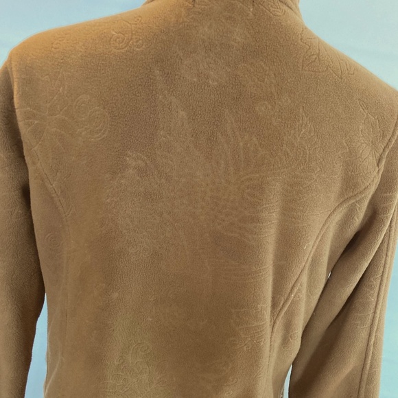eivissa Brown Fleece Jacket, long sleeve, fleece, zipper close, size large - Picture 8 of 8
